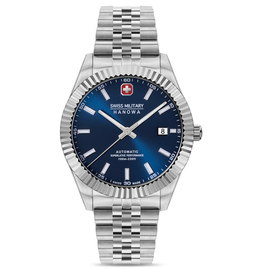 Swiss Military Hanowa Diligenter Automatic Silver Stainless Steel Bracelet