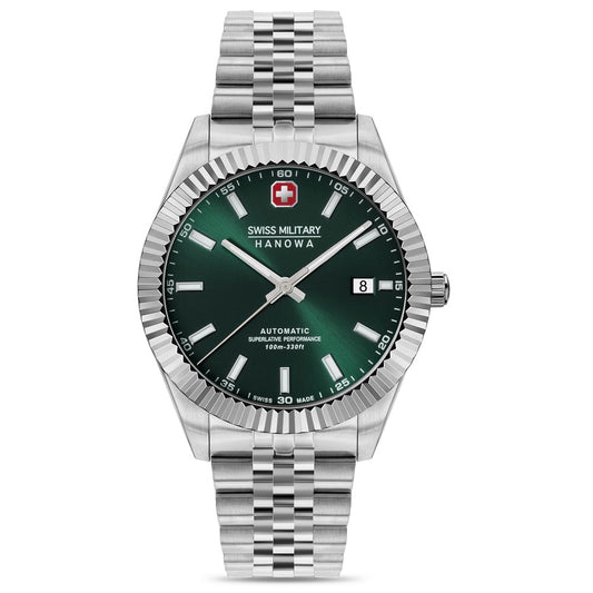 Swiss Military Hanowa Diligenter Automatic Silver Stainless Steel Bracelet