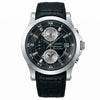 Ανδρικό Ρολόι Seiko Premier Chronograph Μαύρο με Δερμάτινο Λουράκι