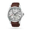 Ανδρικό Seiko Premier Automatic Ρολόι με Καφέ Δερμάτινο Λουράκι