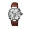 Ανδρικό Seiko Premier Automatic Ρολόι με Καφέ Δερμάτινο Λουράκι