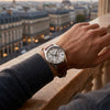 Ανδρικό Seiko Premier Automatic Ρολόι με Καφέ Δερμάτινο Λουράκι