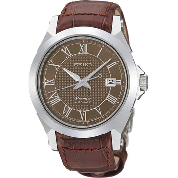 Seiko Premier Automatic Brown Leather Strap