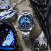 Seiko Prospex 'Great Blue' Turtle Scuba PADI Special Edition Automatic Silver Stainless Steel Bracelet