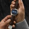 Seiko Presage "Midnight Blue Moon" Cocktail Time Automatic Brown Leather Strap