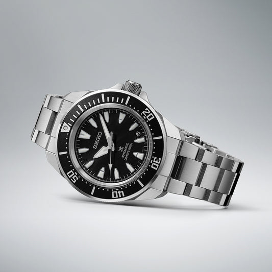 Seiko Prospex ‘Samurai’ 4R Diver’s Automatic Silver Stainless Steel Bracelet