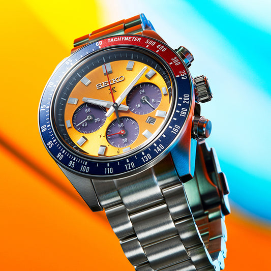 Seiko Prospex Solar Chronograph 1969 Re-interpretation Chronograph  Silver Stainless Steel Bracelet