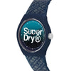 Superdry Urban Gradient Blue Rubber Strap