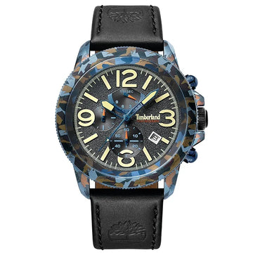 Timberland Ashbrook Black Leather Strap