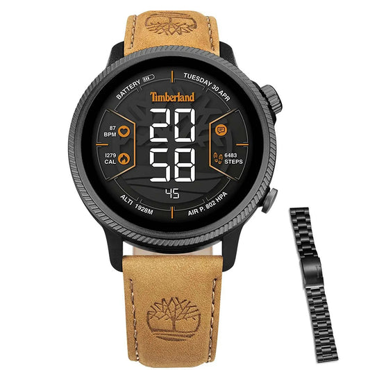 Timberland Trail Force S1 Smartwatch Tampa Leather Strap Box Set