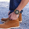 Ρολόι Ανδρικό Timberland Chronograph Μαύρο με Καφέ Δερμάτινο Λουράκι TDWGC0109101