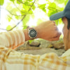 Ρολόι Ανδρικό Timberland Chronograph Ασημί με Πράσινο Καντράν TDWGC0109102