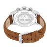 Ρολόι Ανδρικό Timberland Chronograph Ασημί με Καφέ Δερμάτινο Λουράκι TDWGC0109301