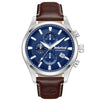 Ρολόι Ανδρικό Timberland Chronograph Ασημί με Μπλε Καντράν TDWGC0109302