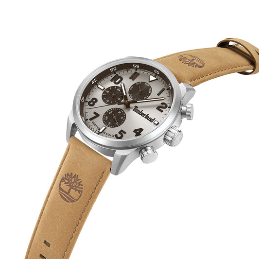 Timberland Henniker II Multifunction Brown Leather Strap