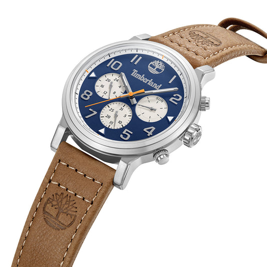 Timberland Pancher Multifunction Brown Leather Strap