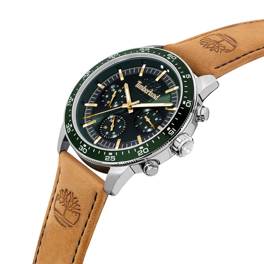 Timberland Parkman Multifunction Brown Leather Strap