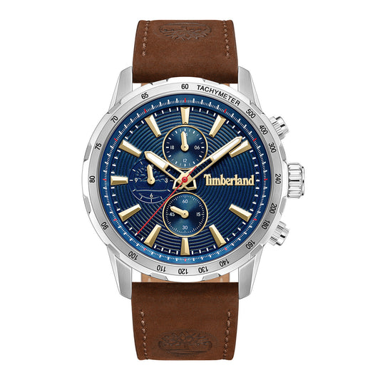 Timberland Kennebunk Dual Time Brown Leather Strap