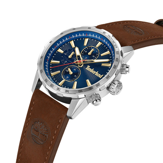 Timberland Kennebunk Dual Time Brown Leather Strap