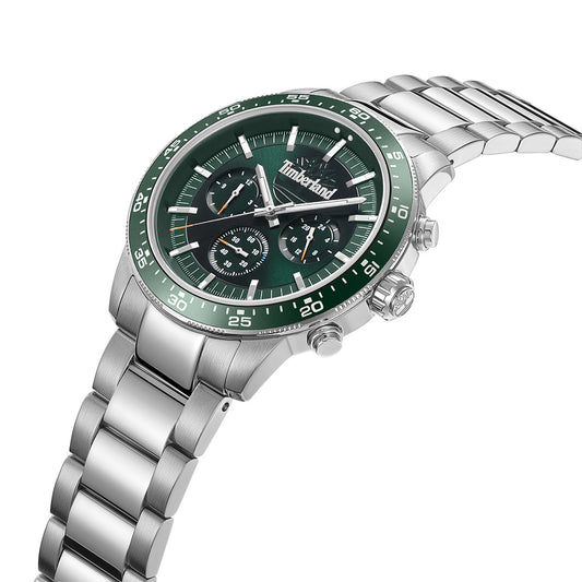Timberland Parkman Dual Time Silver Stainless Steel Bracelet