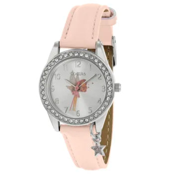 Tikkers Fairy Crystals Pink Leather Strap