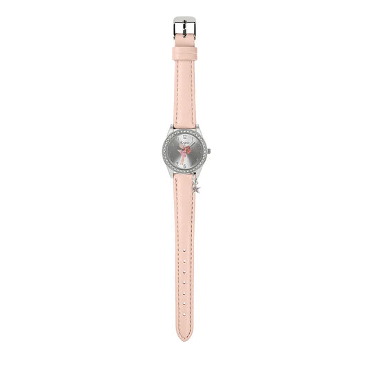 Tikkers Fairy Crystals Pink Leather Strap