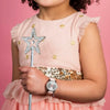 Tikkers Fairy Crystals Pink Leather Strap