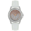 Tikkers Crystals White Leather Strap