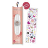 Tikkers Crystals White Leather Strap