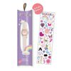 Tikkers Crystals White Leather Strap