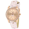 Tikkers Pink Strap Rose Gold Stone Set Ballet Dancer Watch TK0204