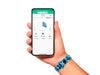 Tikkers Activity Trackers Blue Camo Rubber Strap