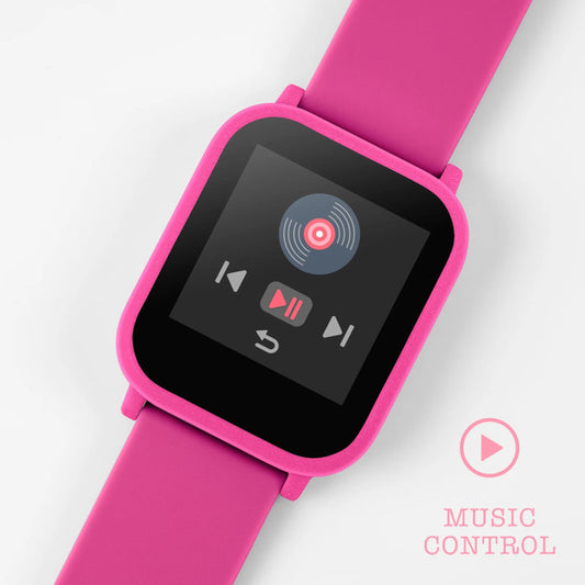 Tikkers Smartwatch Fuchsia Rubber Strap