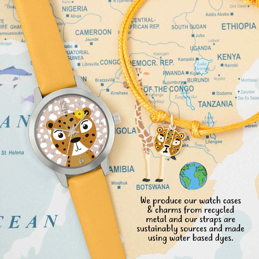 Tikkers Yellow Leather Strap