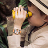 Tikkers Orange Leather Strap