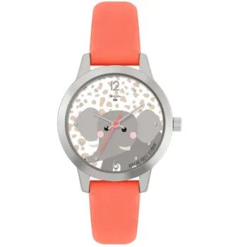 Tikkers Coral Leather Strap