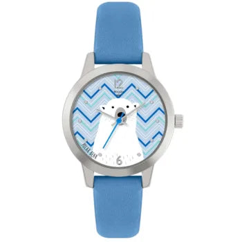 Tikkers Light Blue Leather Strap