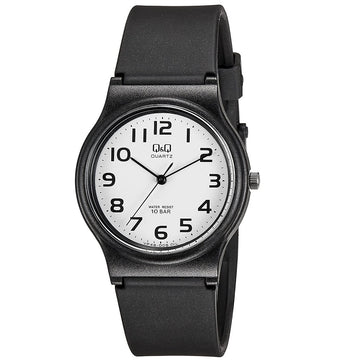 Q&Q Black Rubber Strap