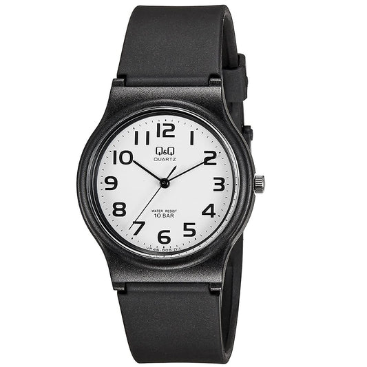 Q&Q Black Rubber Strap