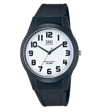 Q&Q Black Rubber Strap