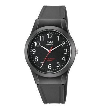 Q&Q Black Rubber Strap