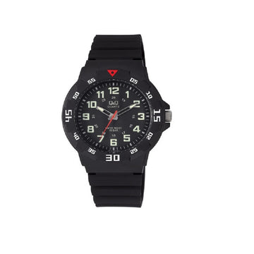 Q&Q Black Rubber Strap