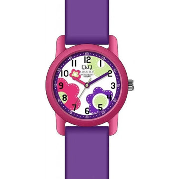Q&Q Purple Rubber Strap