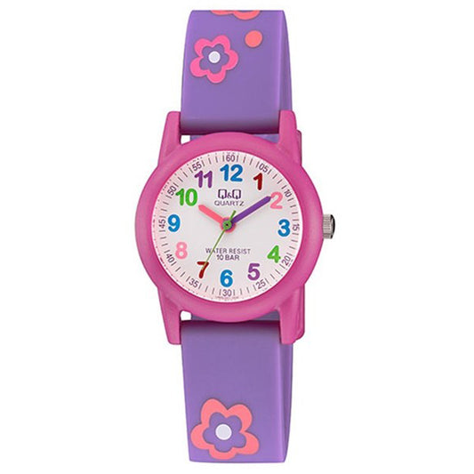 Q&Q Purple Rubber Strap