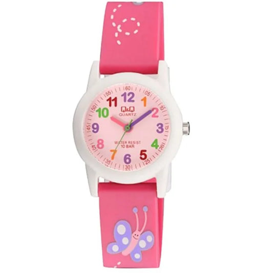 Q&Q Pink Rubber Strap