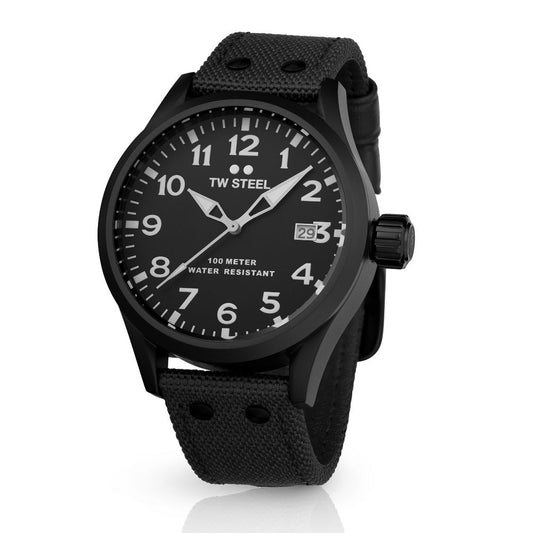 TW Steel Volante Black Fabric Strap