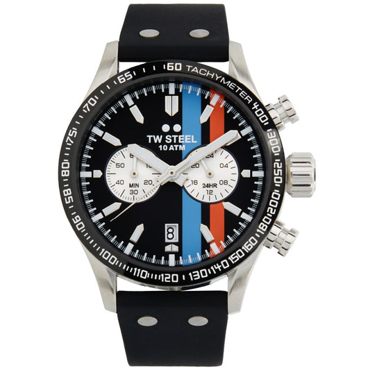 TW Steel Volante Sport Chronograph Black Rubber Strap