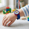 Q&Q Blue Rubber Strap