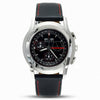 Ανδρικό Ρολόι Gucci Chronograph Swiss Made με Μαύρο Δερμάτινο Λουράκι