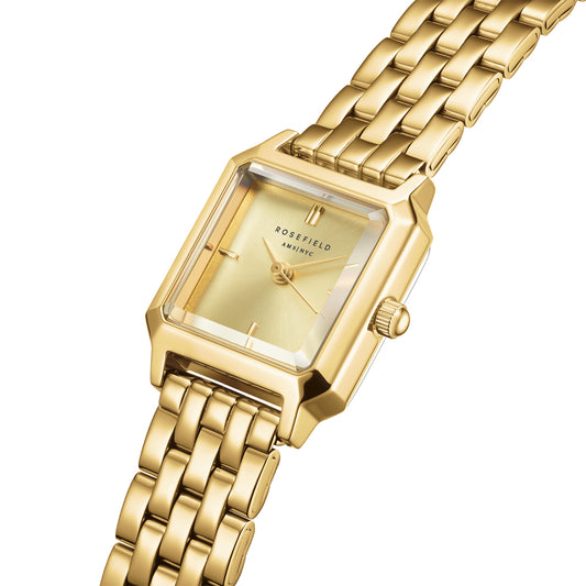 Rosefield Boxelle Champagne Gold Stainless Steel Bracelet